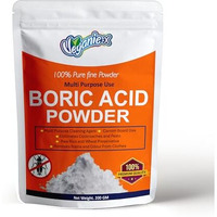 Veganie-X Boric Acid Powder |Uses For Cockroaches, Ants, Bed Bug Killer | Fine Carrom Powder, Rice Preservative | Industrial Grade Cleaning Agent Natural And Safe -200 Gm