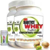 Develo Whey Protein Powder For Diabetic Health & Optimum Weight, Sugar Free Snack For Diabetes Care - 2Kg (Pack Of 2) Elaichi Pista