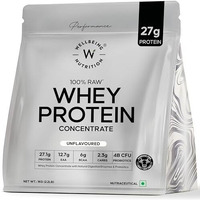 Wellbeing Nutrition Whey Protein Concentrate 1Kg Unflavoured | 27G Protein, 6G Bcaa | 4B Cfu Probiotics & Digestive Enzymes | Fast Absorbing, No Bloating, Easy To Digest | Faster Muscle Recovery
