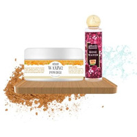 Unisex Adult Waxing Powder + Rose Water Combo (Wax Powder | 100G | + Rose Water |120 Ml |)