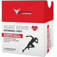 Transformium Nutrition Heart Revive Nattokinase 2000 Fu + Coq10 Supplement For Healthy Heart Functioning, Endurance, Stamina, Boosts Vo2 Men & Women (90 Capsules)