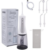 Smilify Cordless Dental Water Flosser For Teeth | 5 Modes (Including Child Mode) | 5 Tips For Complete Oral Care | Large 350Ml Detachable Water Tank | Ipx7 Waterproof | Usb-C Rechargeable Long-Lasting Battery | 1 Year Warranty