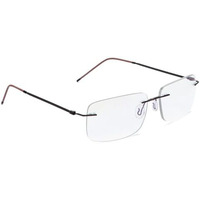 Rimless Progressive Multifocus Reading Glasses Blue Light Blocking No Line Multifocal Computer Readers For Women Men Unisex Rectangular Eyewear Titanium Lightweight (1)