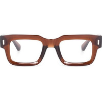 Peter Jones Brown Square Unisex Blue Light Blocking Computer/Gaming Glasses (3688Fbw)