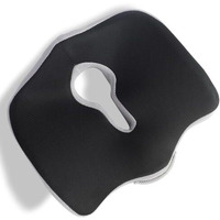 Lifeberg Orthopedic Memory Foam Plus Seat Cushion For Sciatica,Tailbone Pain Relief Sitting Home Car, Office Chair & Wheelchair, Driving Upto 80Kg, (Silver Grey)