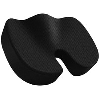 Lifeberg Orthopedic Memory Foam Plus Seat Cushion For Sciatica,Tailbone Pain Relief Sitting Home Car, Office Chair & Wheelchair, Driving (Upto 80Kg Wt, Black)