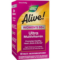 Nature's Way Alive Women 50 Plus Daily Ultra Multi-Vitamin Tablets, 60 Count