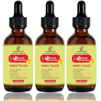 Sudh Vedafy Sri Ram Nabhi Tailam 30Ml | Ayurvedic Multi Benefit Nabhi Oil | Belly Button Oil For Skin & Hair | Nabhi Oil Ayurvedic For Health And Beauty |   (Pack Of 3)