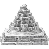 Crystal Heaven Parad Shree Yantra For Home Puja Pooja - 1.3" Mercury Shree Yantra Original Certified (80 Gram)