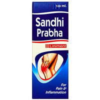 Maharshi Chyavana Sandhi Prabha Pain Relief Ayurvedic Liniment 100Ml|Quick Relief Formulation For Back Pain,Shoulder Pain, Knee Pain&Neck Pain |Combination Of , Jayphal Oil, Dalchini Oil, Karpuram Oil& Aloevera