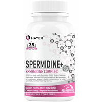 Hayer Liposomal Spermidine Supplement, Ultra High Concentrated Formula - 98%+ Highly Purified And Bioavailable With Resveratrol, Quercetin To Support Cellular Energy, Longevity- 30 Tablets (30)