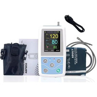 Medilma Cms Battery Operated Ambulatory Blood Pressure Monitor Pm50 With Adult Cuff For Bp Monitoring At Home, Hospital, Clinic 24 Hours Portable 2.4 Inch Lcd Display, 1 Year Warranty