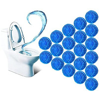 Yuqory Automatic Flush Toilet Bowl Cleaner Tablets Bathroom Toilet Tank Cleaner Powerful Cleaning Ball Toilet Blue Deep Clean Bubbles Long-Lasting Fresh Air No Pungent Odor Pack Of (3)