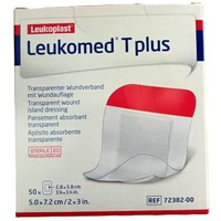 Leukomed T Plus Transparent Wound Dressing 5 X 7.2 Cm Hypoallergenic Sterile Waterproof Adhesive Bandage For Wound Protection & Healing Pack Of 10