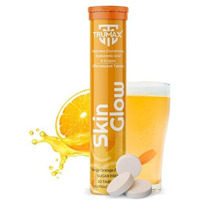 Trumax Japanese Sugarfree Glutathione Tablets For Skin Whitening 500Mg, 20 Effervescent Tablets Tangy Orange With L-Glutathione, Hyaluronic Acid & Vitamin C For Antioxidant Defense & Anti-Dark Spot Care