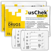 Juschek Doa 10 Panel Urine Drug Test Kit - Pack Of 2 Test Cassettes