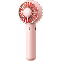 Gaiatop Mini Portable Fan, Powerful Hand Fan Cute Design 3 Speed Personal Small Desk Fan With Base, Lightweight Rechargeable Usb Handheld Fan For Girl, Women, Men, Indoor, Outdoor, 15 Cm, Pink