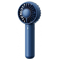 Gaiatop Mini Portable Fan,Powerful Hand Fan Cute Design 3 Speed Personal Small Desk Fan With Base,Lightweight Rechargeable Usb Handheld Fan For Girl,Women,Men,Indoor,Outdoor, 15 Centimeters, Navy Blue