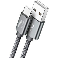 Wayona Usb Type C 6Ft 2Meter Charger Cable Fast Charging Usb C Cable Compatible For Samsung Galaxy S10E S20 S9 S8 Plus S10+, Note 10 Note 9 Note 8,S20,M31S,M40 (6 Ft Pack Of 1, Grey)