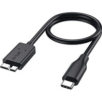 Rts Usb C Hard Drive Cable Usb C Type C To Micro-B Usb 3.0 Cable, 10Gbps Fast Charging & Syncing Cord Compatible With Portable External Hard Drives Wd, Seagate Expansion, Toshiba, Lacie, Maxtor, 50 Cm