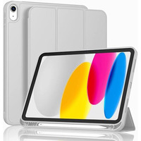 Proelite Smart Case For Ipad (A16) 11Th/10Th Generation (2025/2022) [Auto Sleep/Wake Cover] [Left Side Pencil Holder] [Soft Flexible Case] Recoil Series - Grey
