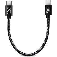 Wayona Type C To Type C 65W Short Powerbank Fast Charging Cable Compatible For Iphone 15/15 Pro/Max Android Samsung Galaxy S25 Ultra/S24/S23/S22,Flip,Ipad,Google, Macbook & Laptops (Black,0.25M)