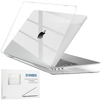 Zorbes Laptop Cover 13.3 Inch For Macbook Air M1 A2337 A2179 A1932 Mac Book Air 13 Inch Case Compatible With Apple 2020 2019 2018 Release Waterproof Clear Plastic Hard Shell Case Cover Protector