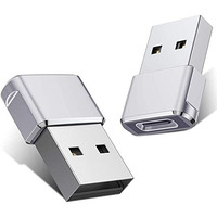 Rts 2 Pack Mini Usb C Type C Adapter Plug, Type C Female To Usb A Male Charger Charging Cable Adapter Converter Compatible For Iphone 16 15 14 13 Plus Pro Max Mini/11/10/Xr/Xs/Se 2020, Ipad Air,Car
