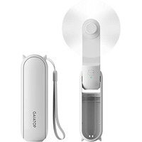 Gaiatop Mini Handheld Fan, Portable Personal Folding Cooling Hand Fan Rechargeable Battery Operated With 2 Speed Usb Desk Fan For Home Office Travel (White)