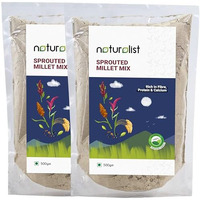 Naturalist 500 Gm Sprouted Millet Mix | 100% Natural | Chemical Free | Fibre And Vitamin B Rich Healthy Meal - 500 Grams