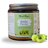Maati Magic Pure Amla Powder | Indian Gooseberry (Emblica Officinalis) | Perfect For Eating & Drinking | Rich In Vitamin C & Antioxidants | No Preservatives | Glass Jar (120 Gm)