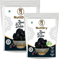 Nuttdry Premium Fresh Ajwa Dates Original 700G (500Gm + 200Gm) | Iron & Fibre Rich Naturally Sweet Without Added Sugar | Dry Fruits & Nuts | All Natural | No Preservatives | Khajur | Khajoor | Khejur