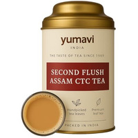 Yumavi Pure Assam Second Flush Tea Tea - 100 Gm || No Harmful Pet Jars Or Plastic || Strong, Malty Kadak Chai || 100% Pure Assam Chai || Freshly Handpicked