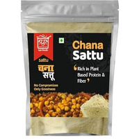 Kyk Foods Sattu Atta 400G - 100% Natural Gluten Free Chana Sattu - High Protein Roasted Gram Flour For Sattu Drink - Nutritious Roasted Gram Powder - Ideal Protein Supplement