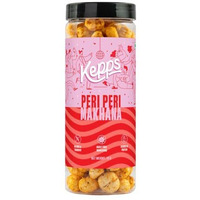 Kepps Peri Peri Makhana Snack, Gluten Free, Rich In Fiber And Protein, Never Fried, Low Calorie, Delicious Munchies, For All Age, Spicy & Crunchy (70 Gm)