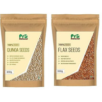 Pronatural Combo Pack Of Raw Quinoa Seeds & Brown Flax Seeds 200G Each, 400Gms (200Gx2)
