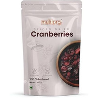 Multi Pro Cranberry Dried, Sliced Cranberries - Tangy & Sweet Flavor, High Antioxidant, Cranberry Dry Fruit Without Sugar Dietary Fiber, Ideal For Smoothies, Baking, Preservative-Free (Pack Of 1)