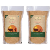 Farmacre Raw Sugar | Raw Cane Sugar | Khandsari | Healthy Herbal Cane Sugar, Desi Khand | Product Of Cow Based Natural Farming (Cbnf) | Product Of Chemicals Free & Pesticides Free - 2Kg (Pack Of 2)