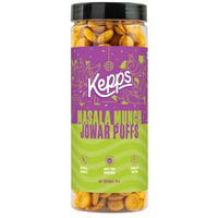 Kepps Masala Munch Jowar Puffs Snack, Gluten Free, Rich In Fiber And Protein, Never Fried, Low Calorie, Delicious Munchies, For All Age, Kid Friendly (70 Gm)