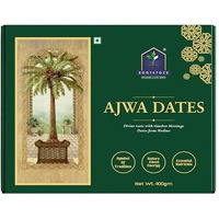 Rootstock Premium Ajwa Dates 400Gm, 100% Natural And Fresh, Imported From Saudi Arabia, Rich In Iron, Fibre And Vitamins, No Added Sugar, Perfect For Healthy Snacking Dry Fruits Soft Khajur / Khajoor Dates