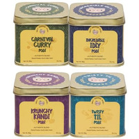 Salt Pepper Podi Tabletop Combo | Curry Carnival+Incredible Idly+Krunchy Kandi+Twisty Til Podi | Exquisite Blend Of Aromatic Spices | Authentic South Indian Cuisine | 150G Each