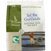 Celtic Sea Salt, Le Gurandais Sel Fin De Gurande, Natural Fine Sea Salt, Traditional Dried And Ground Salt, Hand Harvested, Naturally Grey, 500 Grams (1.1 Lbs)