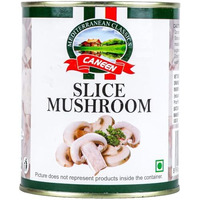 Caneen - Slice Mushroom 800G | Rich In Protein & Fibres | Gluten Free, Non Gmo | No Added Preservatives & Colours | Fresh Sliced Mushrooms
