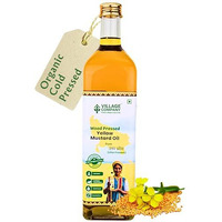 Village Company Cold Pressed Yellow Mustard Oil | Extra Virgin, Edible, Pure | Wood Pressed & Unrefined (1 Ltr (Pack Of 1), Cold Pressed Extra Virgin)