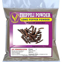 3V Products Organic Thippili Powder 200G | Pippali | Long Pepper | Pipali For 100% Natural Support Healthy (Pack Of 2X100G)