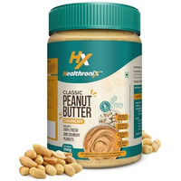 Healthronix Classic Crunchy Peanut Butter 500G | 26G Protein To Boost Energy | Tasty & Healthy Nut Butter Spread | Vegan | Cholesterol Free, Gluten Free | Zero Trans Fat | Creamy Peanut Butter