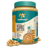 Healthronix Classic Crunchy Peanut Butter 1Kg | 26G Protein To Boost Energy | Tasty & Healthy Nut Butter Spread | Vegan | Cholesterol Free, Gluten Free | Zero Trans Fat | Creamy Peanut Butter