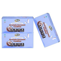 Bene Protein Coconut Cookies  17G Protein | High-Protein Biscuits With Real Coconut & Whole Wheat | No Maida, No Refined Sugar, No Preservatives | Healthy Crunchy Snack |Pack Of 3, 240Gm