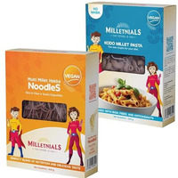 Shreejayy Kodo Millet Pasta And Multi Millet Hakka Noodles Ready To Cook, Zero Maida, 100% Vegan, No Atta, No Preservatives, Healthy Millet-Based Noodles (Kodo Millet Pasta And Multi Millet Hakka Noodles)