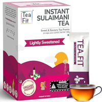 Teafit Bye Bye Bloat Sulaimani Tea Premix | Sweet & Salty Digestive Black Tea | 100 Sachets (1Kg) + Spoon | Organic Jaggery, Pink Salt & Ayurvedic Spices | Vegan, Detox & Gut Friendly